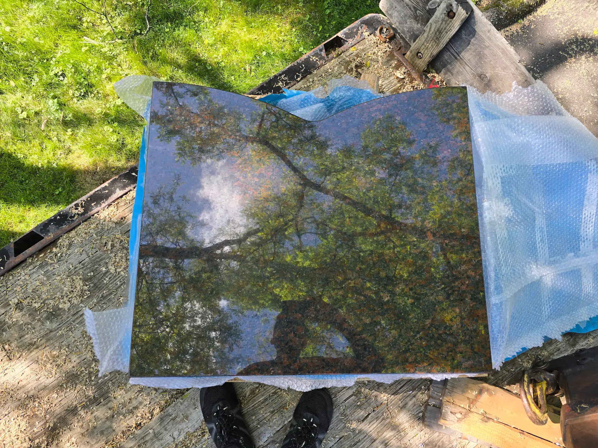 Granite Pillow Headstone hand-carved by Pillow Headstone Guide in NJ — image 3