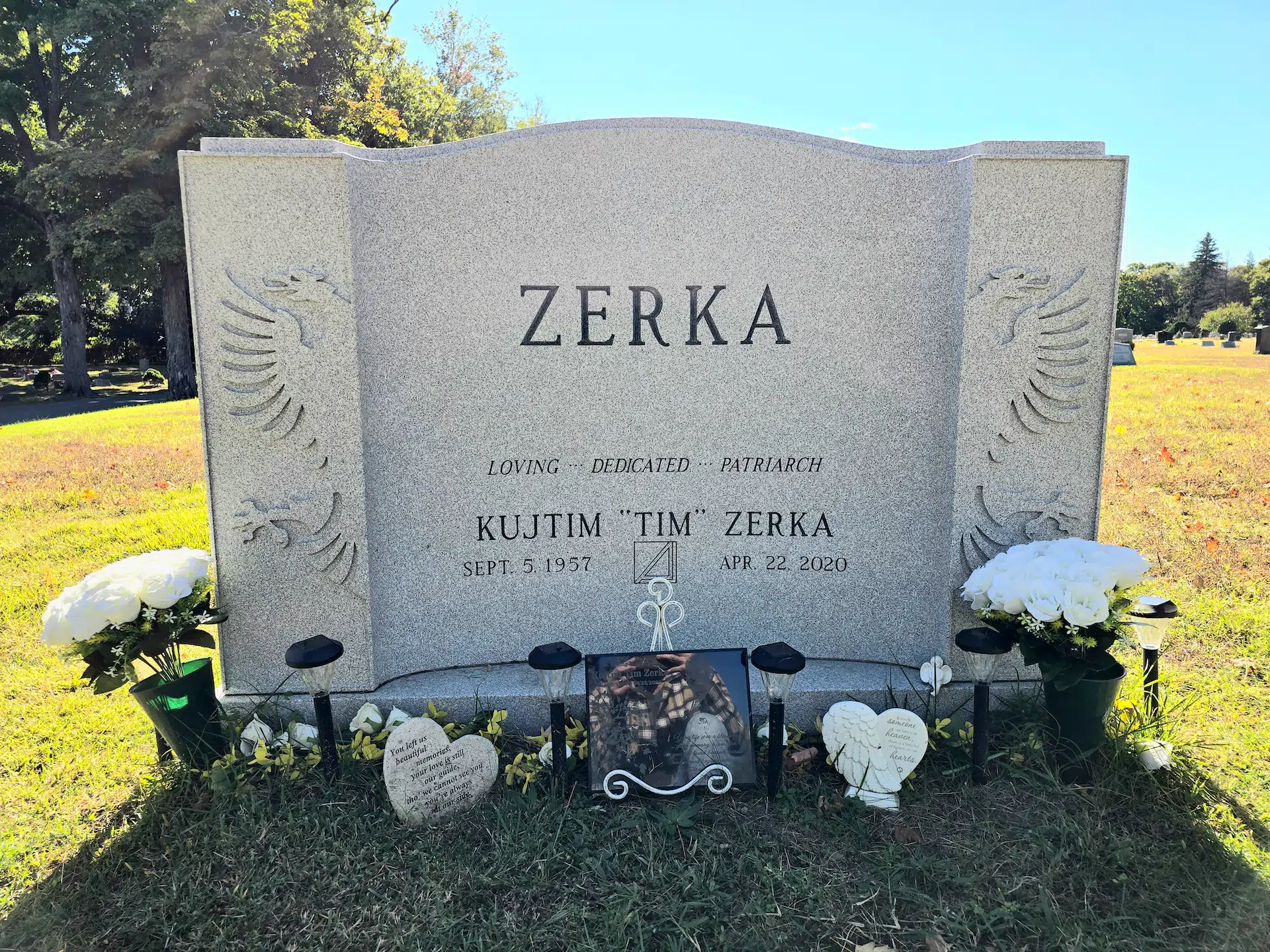 Granite Pillow Headstone hand-carved by Pillow Headstone Guide in NJ — image 4